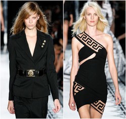 Versus Versace Tampilkan Koleksi Busana Monokrom Berkesan Seksi