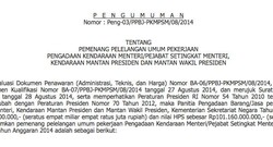 Berbeda dengan Surat Lelang, Sudi Sebut Eks Presiden dan Wapres Tak Dapat Mercy