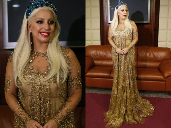 Tiba di Dubai, Lady Gaga Berkostum Menerawang