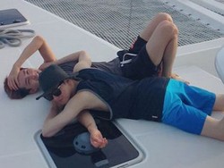 Liburan Chuseok, Sehun dan Suho EXO Naik Kapal Pesiar