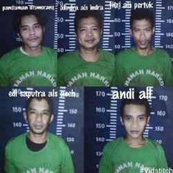 Ini Wajah Para Tahanan Polsek Pondok Gede yang Kabur