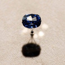 Berlian Blue Moon yang Langka Dipamerkan di Los Angeles