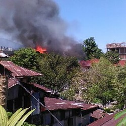 Listrik Korslet, Gedung Fakultas Sastra Unsrat Manado Terbakar