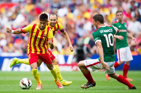 Membongkar Garis Pertahanan Tinggi Bilbao Lewat Neymar