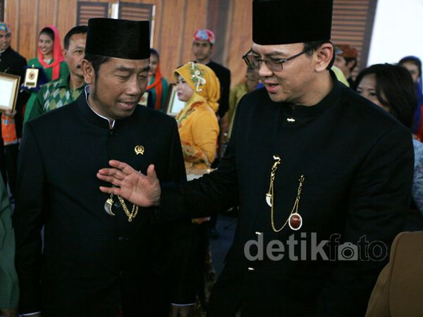 Ahok dan Lulung Tampak Mesra di Lebaran Betawi
