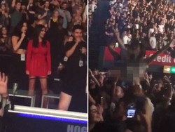 Fans Wanita Topless di Konser Kanye West, Kim Kardashian Tertawa