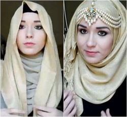 Tutorial Hijab Tampil Glamour dengan Headpiece