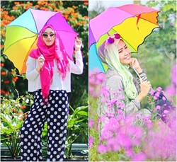 Hijab Style: Tren Payung Pelangi yang Dipopulerkan Hijabers