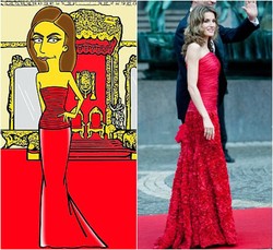 Setelah Kate Middleton, Kini Ratu Letizia yang Jadi Anggota The Simpson