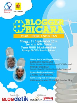 Berbagi Ide Untuk PLN di #BloggerBicara dan Dapatkan 69 Doorprize!