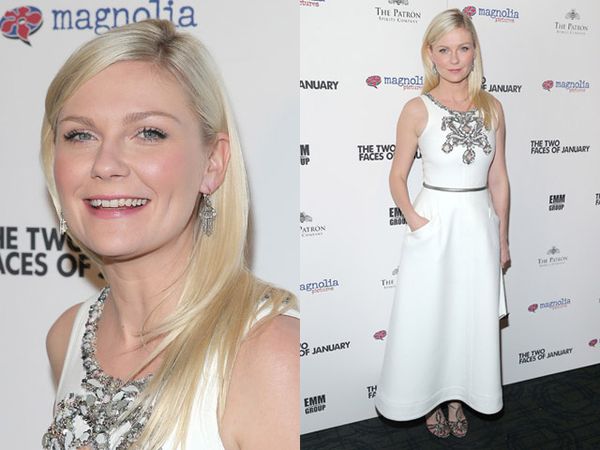 Elegant in White, Kirsten Dunst