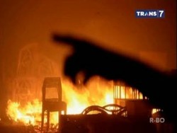 Korsleting Listrik, Gudang Rotan Terbakar