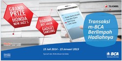 Transaksi m-BCA Telkomsel Berlimpah Hadiahnya