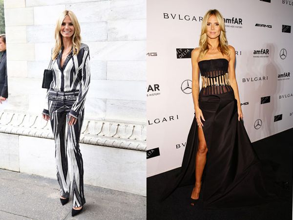 Penampilan Heidi Klum di Milan Fashion Week