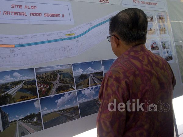 JK Tinjau Proyek Infrastruktur di Mamuju