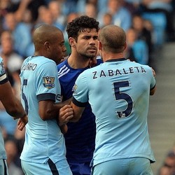 Zabaleta: Diego Costa Harusnya Juga Dikartu Merah