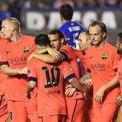 Taklukkan Levante 5-0, Barca Masih Sempurna dan Belum Kebobolan