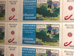 Belgia Rilis Perangko Tintin di Pulau Komodo & Bandara Kemayoran