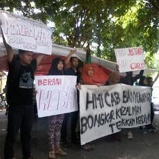 Aktivis HMI Banyuwangi Tuntut Anas Dibebaskan