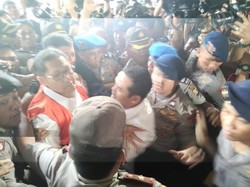 Tiba di Tipikor, Anas Tergencet di Tengah Wartawan dan Kawalan Polisi