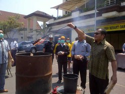 Polres Jakarta Utara Musnahkan 70 Kg Ganja