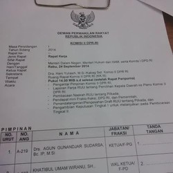 RUU Pilkada Diketok di Komisi II Hari Ini