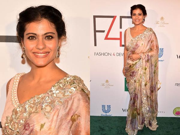 Pesona Kajol Dalam Balutan Sari