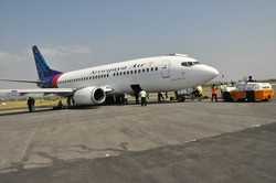 Ini Penampakan Sriwijaya Air yang Pecah Ban di Bandara Makassar