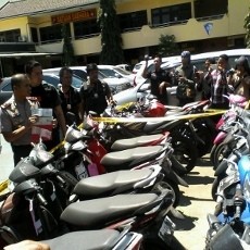 Polisi Amankan 16 Motor Bodong Siap Kirim Luar Pulau