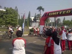 Aster Panglima TNI Sambut 69 Peserta Gowes dari Jateng Tiba di Jakarta