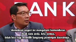 Ridwan Kamil: Demokrasi Mengalami Kemunduran