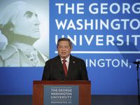 SBY Beri Kuliah Umum di George Washington University