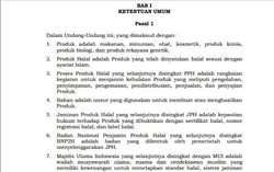 Inilah Rangkuman Hasil Pengesahan UU Jaminan Produk Halal