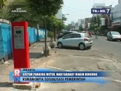 Sistem Parking Meter Diujicoba, Masyarakat Masih Bingung