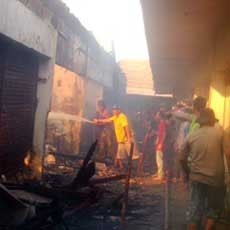 Kebakaran di Pasar Bangil, Blok Pedagang Kain Ludes