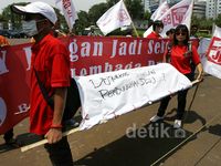 Aksi Bara JP Tolak UU Pilkada