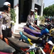 Dua Pekan, Puluhan Motor Diamankan Polresta Probolinggo