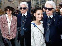 G-Dragon dan Kiko Mizuhara di Fashion Show Chanel
