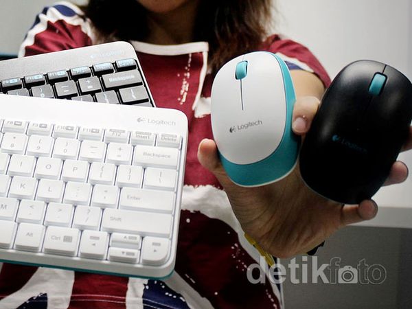 Desain unik Logitech Wireless Combo MK240