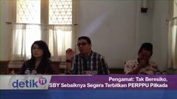 Pengamat: Tak Berisiko, SBY Sebaiknya Segera Terbitkan PERPPU Pilkada