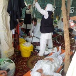 Heat Stroke, Puluhan Jamaah Dirawat di Posko Kesehatan Arafah