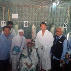 Jelang Wukuf, Menag Tinjau Posko Kesehatan di Arafah