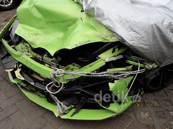 Beginilah Kondisi Lamborghini Milik Hotman Paris