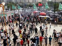 Pawai Takbir Awali Salat Idul Adha di Nanchang
