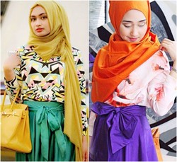 Hijab Style: Tampil Feminin dengan Tren Rok Flare Berpita