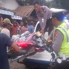 Dua Pedagang Sapi Terkapar Tabrak Truk