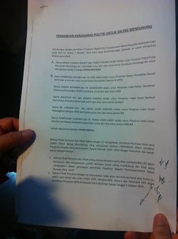 Ini Isi Perjanjian Paket Pimpinan MPR antara PPP dan Koalisi Indonesia Hebat