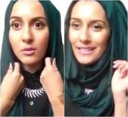 Tutorial Hijab untuk Wajah Bulat dari Dina Toki-O