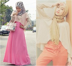 Hijab Style: Cara Hijabers Padu Padan Crop Top Asimetris
