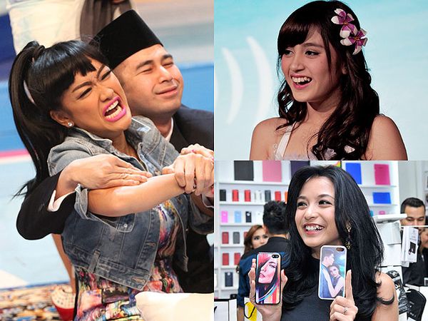 Raffi Ahmad Peluk-peluk Jupe, Artis-artis Cantik Bergigi Gingsul